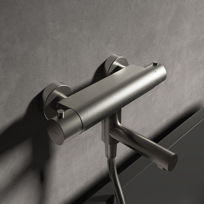 Hotbath Cobber B020 thermostatische badkraan draaibare omstel uitloop