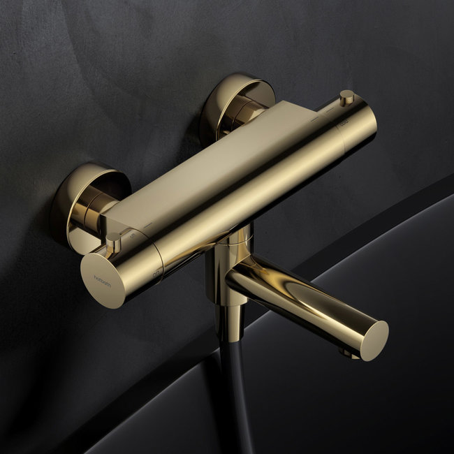 Hotbath Cobber B020 thermostatische badkraan draaibare omstel uitloop