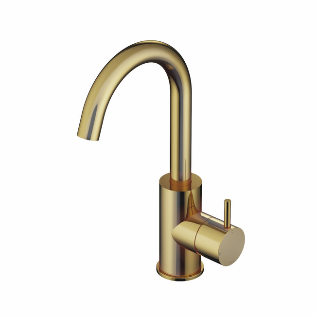 Hotbath Cobber CB004 wastafelkraan met draaibare uitloop 2 Living colours