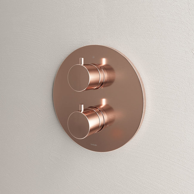 Hotbath Cobber CB009 inbouw thermostaat met 2-weg omstel in 2 PVD kleuren