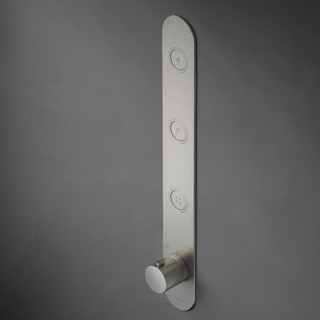 Hotbath Cobber PB050 douchethermostaat met 3 drukknoppen in 2 Living colours