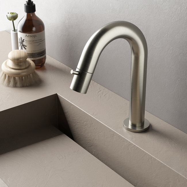 Hotbath Cobber U001 fonteinkraan 19,3 cm in 2 PVD kleuren