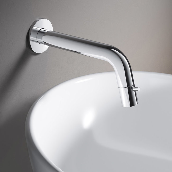 Hotbath Cobber wand fonteinkraan UW001 in 2 PVD kleuren