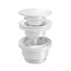 Hotbath Pal P710  ronde clickplug met schroef in 4 verschillende kleuren