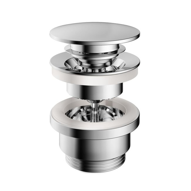 Hotbath Pal P710  ronde clickplug met schroef in 4 verschillende kleuren