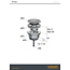 Hotbath Pal P710  ronde clickplug met schroef in 2 Living colours
