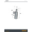 Hotbath Cobber CBA09 zeepdispenser wandmodel in  PVD kleuren