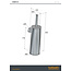 Hotbath &More BAA11 toiletborstelhouder wandmodel 5 PVD kleuren