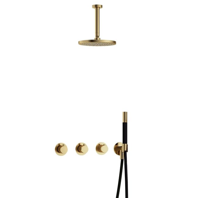 Hotbath Cobber IBS70 PVD thermostatische doucheset in div. varianten