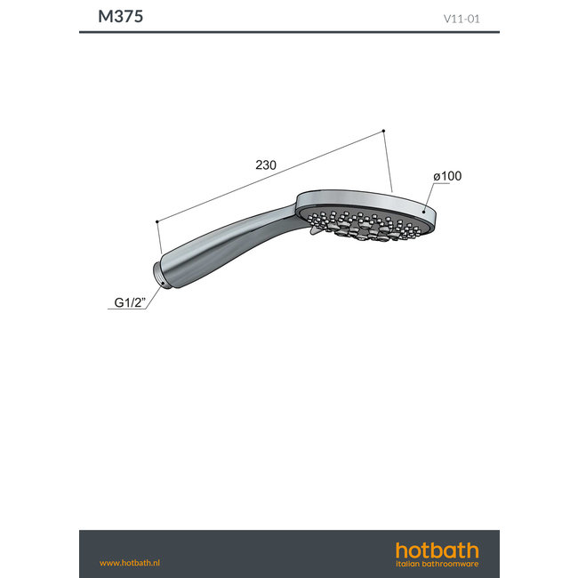 Hotbath Cobber IBS24 thermostatische douche inbouwset met pushbuttons in div. varianten