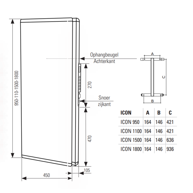 DRL elektrische radiator E-Comfort ICON div. varianten