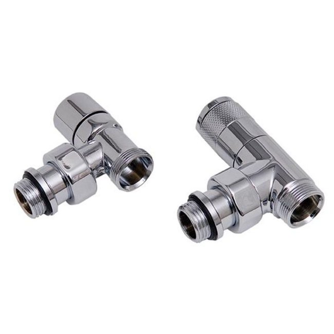 DRL Tondera chroom designkraan ½" recht, haaks of dubbelhaaks