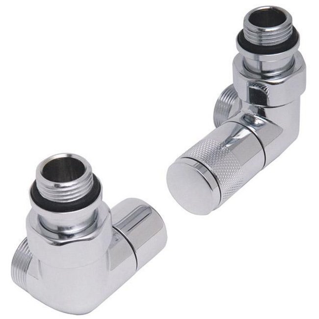 DRL Tondera chroom designkraan ½" recht, haaks of dubbelhaaks