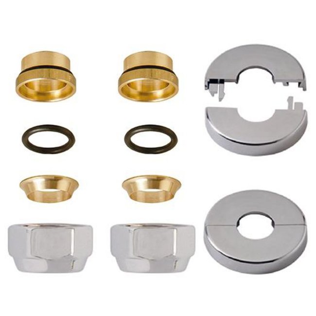 DRL aansluitset voor designkranen Tondera, Kubus, Ovus