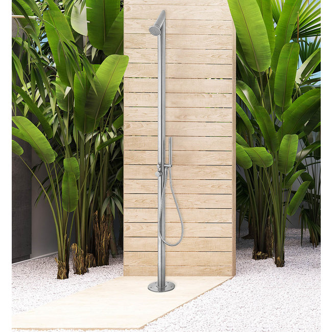 Wiesbaden Sunset buitendouche met handdouche chroom