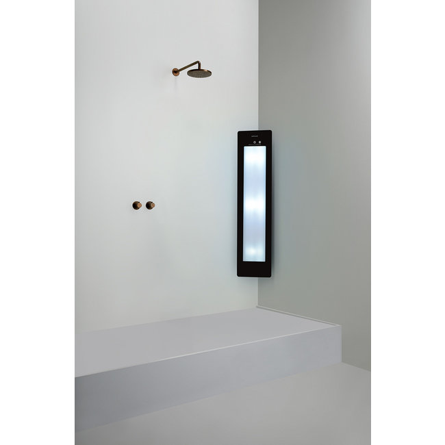 Sunshower Plus opbouw voor hoekplaatsing met infrarood- en UV-licht
