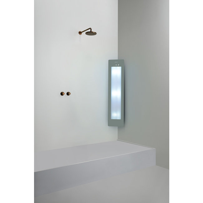 Sunshower Plus opbouw voor hoekplaatsing met infrarood- en UV-licht
