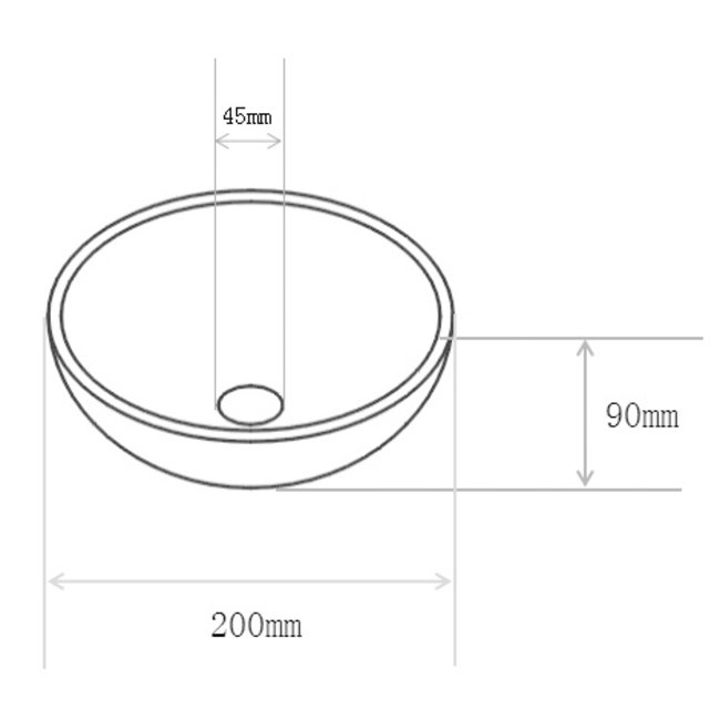 Wiesbaden Consilio waskom keramiek rond 20 cm