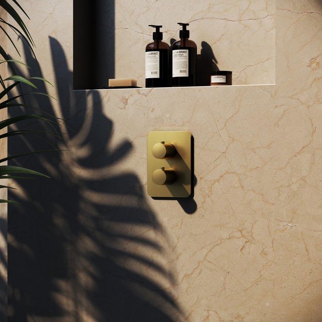 Hotbath Gal GL009 inbouw thermostaat met 2-weg stop-omstel