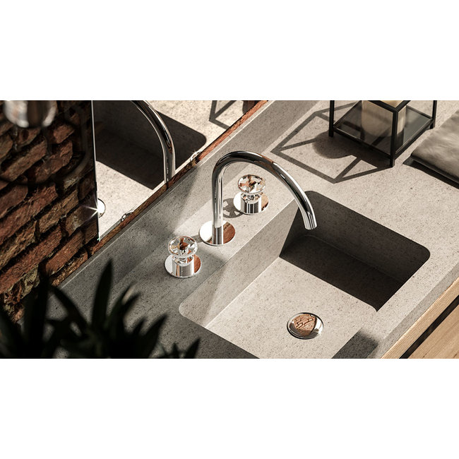 Hotbath Cobber @work CW033 3-gats wastafelkraan in 4 kleuren