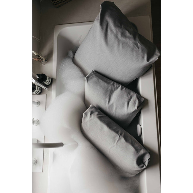 Badesofa badkussen licht grijs 4 maten