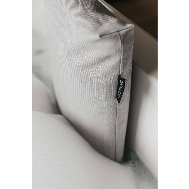 Badesofa badkussen licht grijs 4 maten