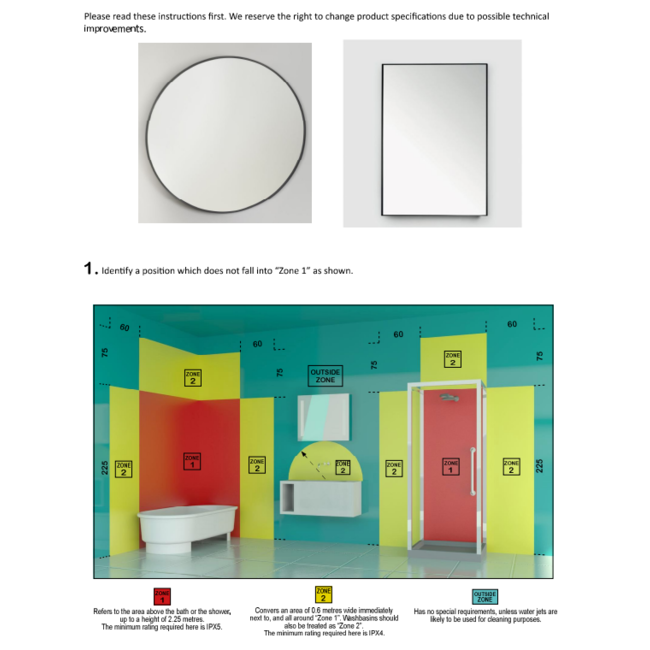 Alberi Ilex ronde spiegel met mat gouden lijst