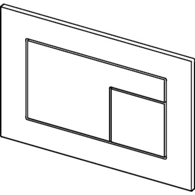 TECEvelvet wc-bedieningsplaat voor duospoeltechniek in diverse kleuren