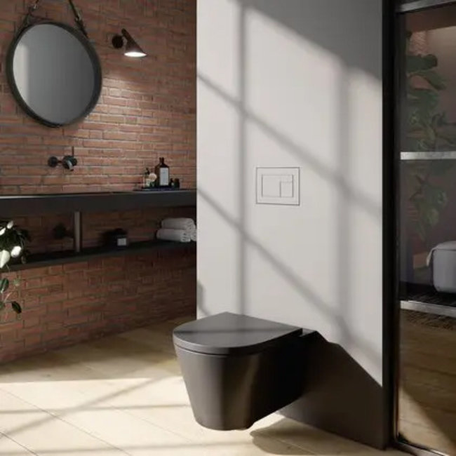 TECEvelvet wc-bedieningsplaat voor duospoeltechniek in diverse kleuren