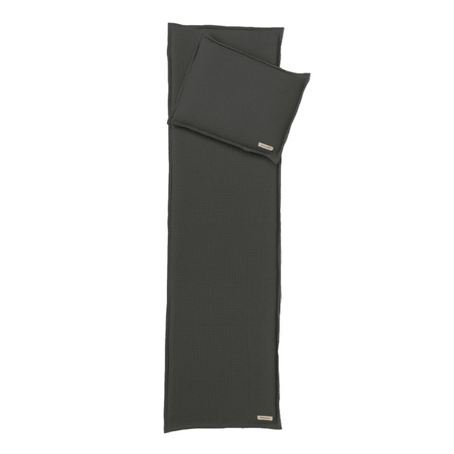 Saunasofa set Large antraciet incl. mat en kussen