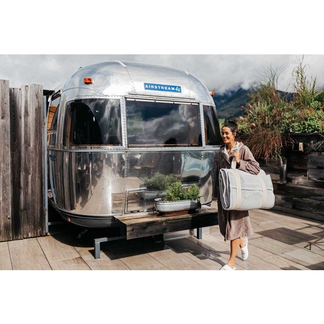 Saunasofa set Large taupe incl. mat en kussen