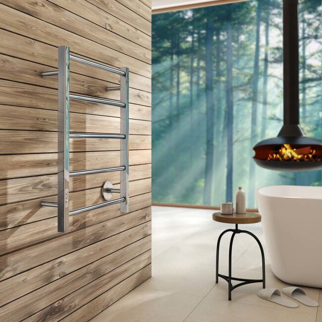 Smedbo Dry elektrische badkamerradiator Compact vierkant