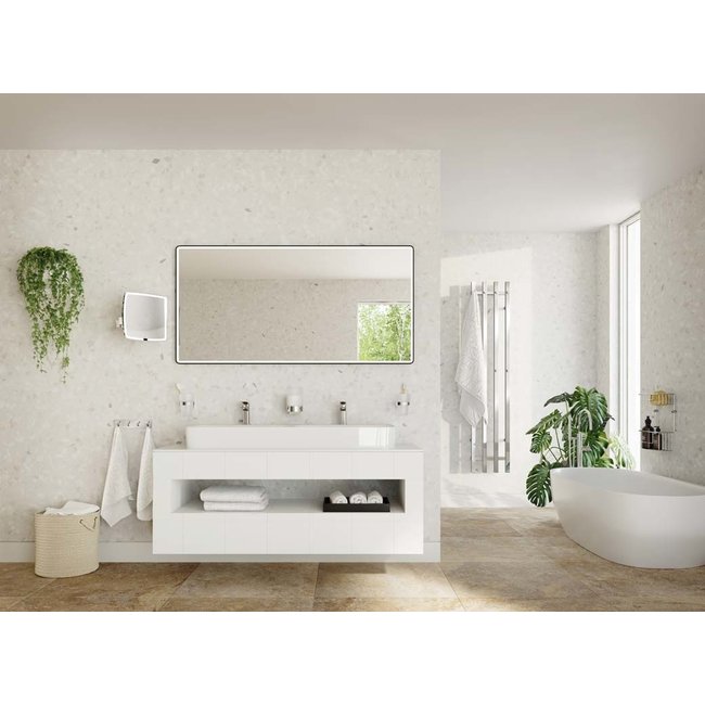 Smedbo Dry elektrische badkamerradiator Verticaal 4 RVS