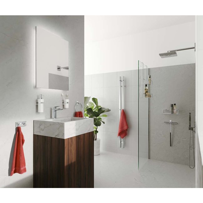 Smedbo Dry elektrische badkamerradiator Verticaal 2 RVS