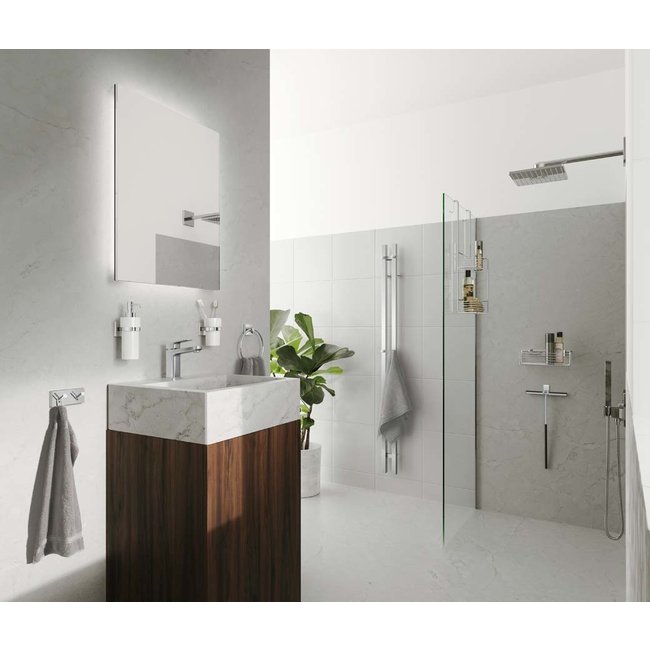 Smedbo Dry elektrische badkamerradiator Verticaal 2 RVS