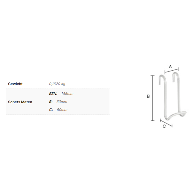 Smedbo Dry handdoekhaak FK731 verchroomd RVS