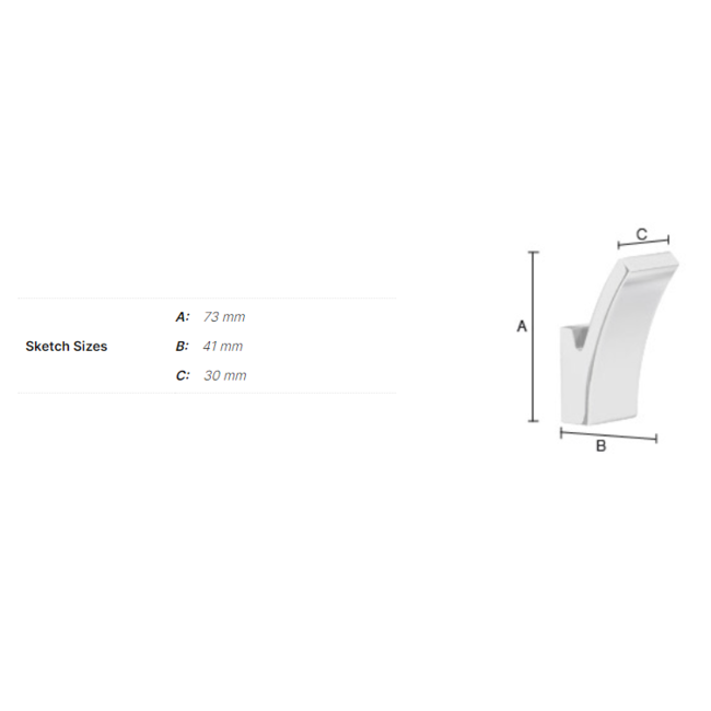 Smedbo Dry FK140 handdoekhaak chroom 2 stuks