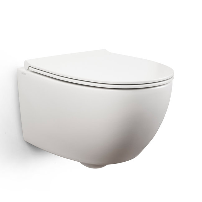 Globo 4All wandcloset zonder spoelrand 48x37 cm + toiletzitting