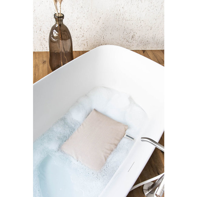 Badesofa bad zitkussen 38 x 50 x 10 cm parelmoer