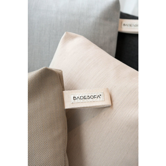 Badesofa bad zitkussen 38 x 50 x 10 cm beige