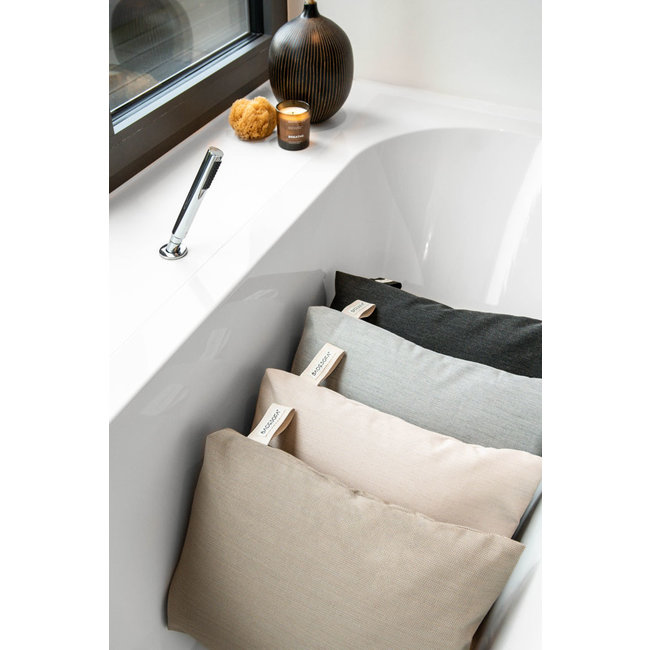 Badesofa bad zitkussen 38 x 50 x 10 cm antraciet