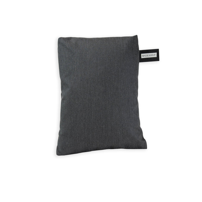 Badesofa bad zitkussen 38 x 50 x 10 cm antraciet