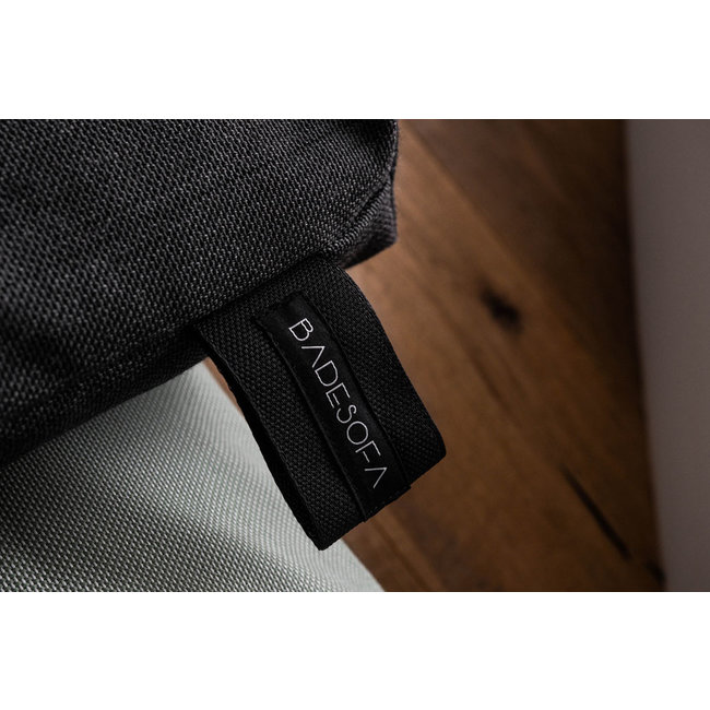 Badesofa bad zitkussen 38 x 50 x 10 cm antraciet