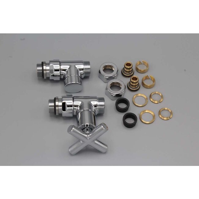 Instamat Minimalist  aansluitset ½" verchroomd haaks of recht