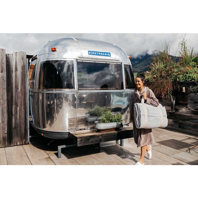 Saunasofa set Large parelmoer incl. mat en kussen