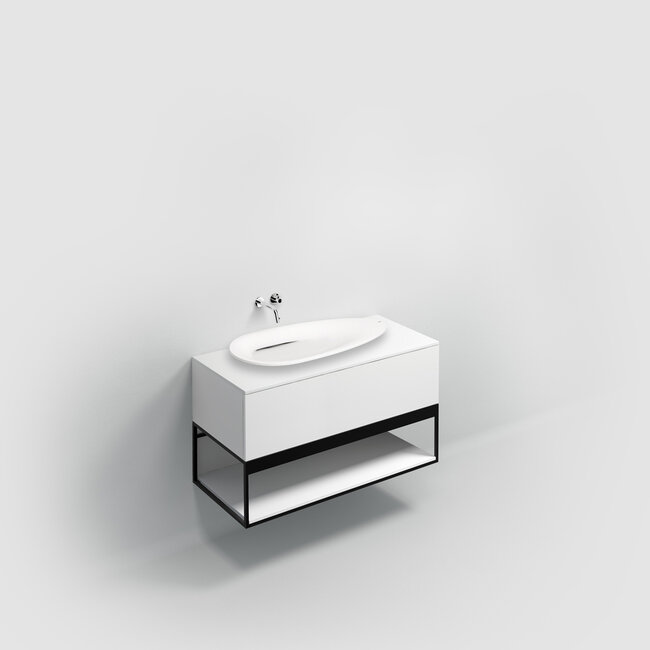 Clou First opzetwastafel mat wit aluite