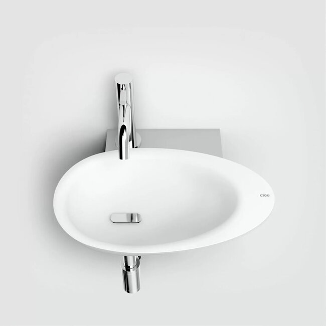 Clou First fonteinkom wit incl. afvoerplug chroom