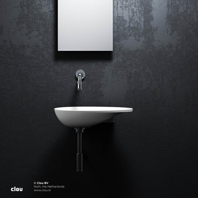 Clou First fonteinkom wit incl. afvoerplug chroom