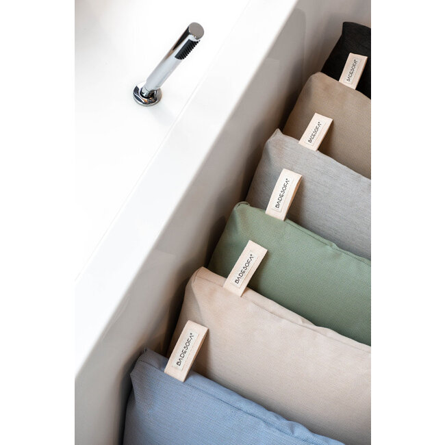 Badesofa bad zitkussen 38 x 50 x 10 cm groen