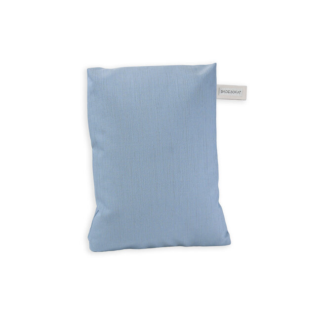 Badesofa bad zitkussen 38 x 50 x 10 cm blauw